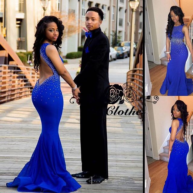 Fitted Backless Prom Dresses